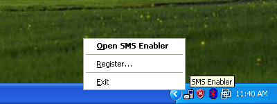 SMS Enabler system tray icon
