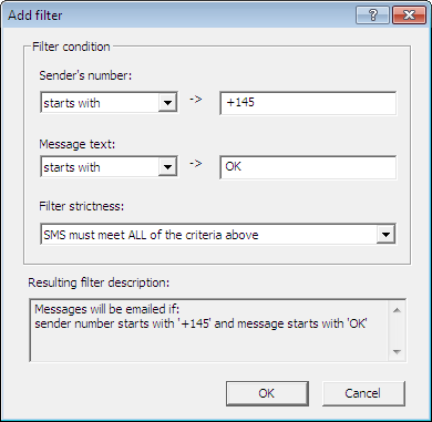 Add filter conditions